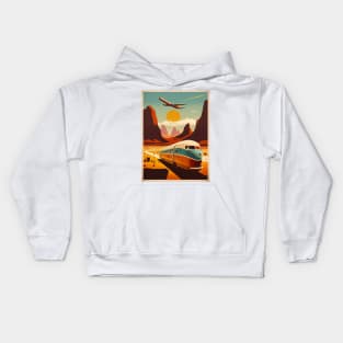 Arizona Vintage Travel Art Poster Kids Hoodie